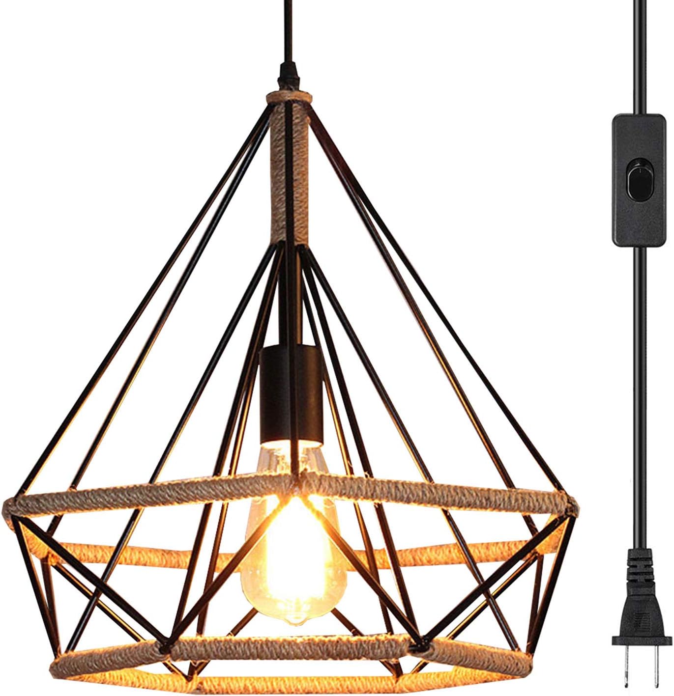 Best plug in hanging lamps with cord living room