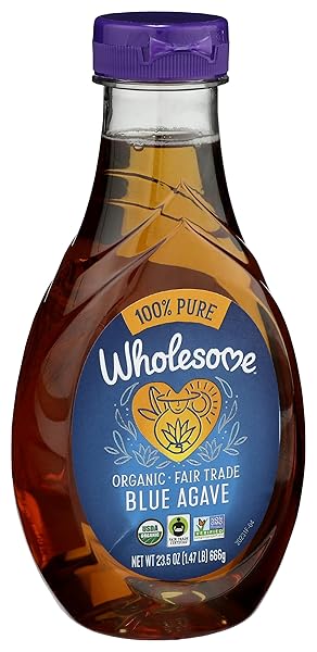 WHOLESOME SWEETENERS, ORGANIC LIGHT BLUE AGAVE, 23.5 OZ