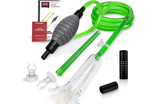 Boxtech Fish Tank Water Changer Vacuum Siphon Kit | 3 in 1, Aquarium Siphon Gravel Cleaner Pump, Sand Cleaner Kit, Drain and