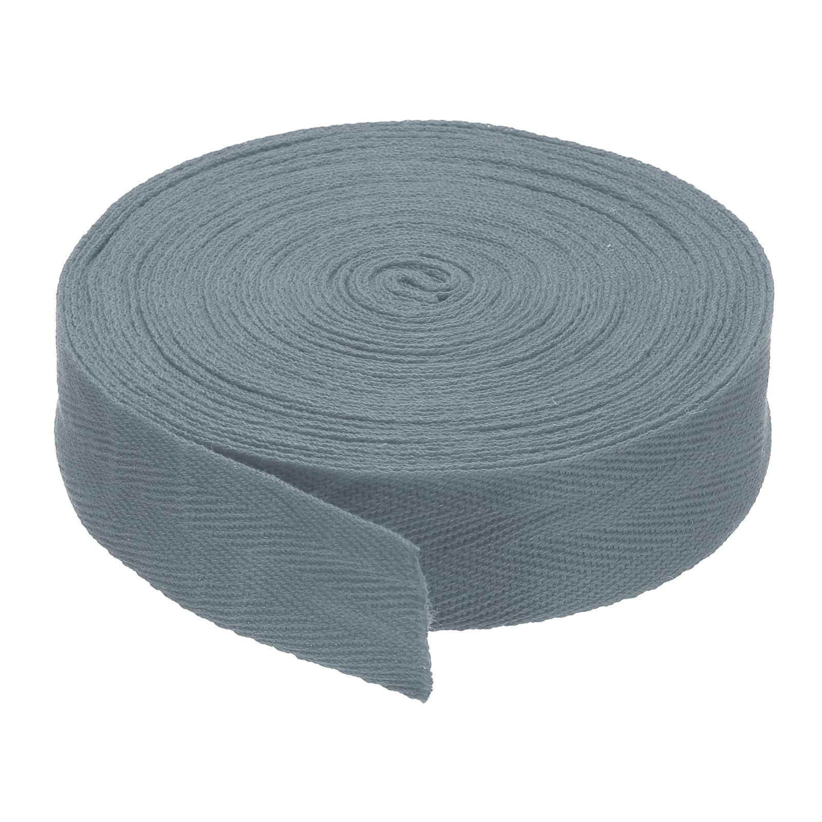 PATIKIL 1.2"/3cm Cotton Twill Tape 10 Yards Cotton Ribbon Bias Binding Tape Herringbone Webbing Trim for Sewing Gift Wrapping Craft DIY Grey