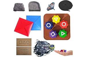 HotubSanitizer Gonggi Korean Game, Gonggi Korean Tossing, Traditional Play Set Include Gong-gi, Jebi chagi, Paeng-y, Biseokchigi, DDAKJI Game Collection(1 Pack)