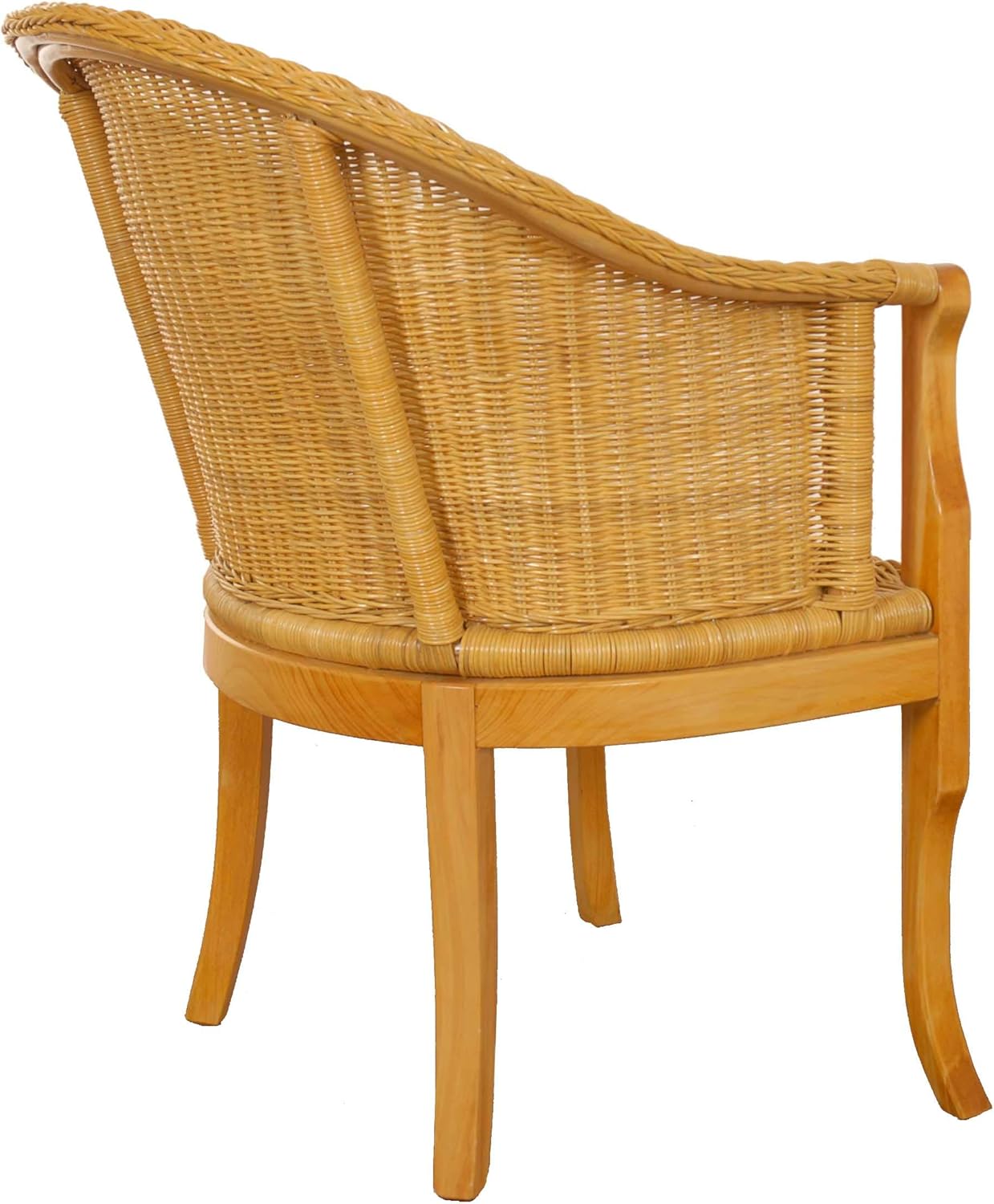 Korb Outlet Rattan Chair With Wooden Legs Real Rattan Chair Ohne Polster Honey Amazon Co Uk Kitchen Home