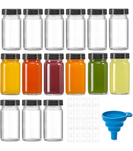 PRETYZOOM - Lote De 50 Botes De Vidrio Pequeños Con Tapas Para Muestras, Almacenamiento Transparente Ideal Para Experimentos Y Análisis De Laboratorio