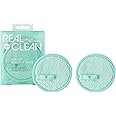 Real Techniques Real Clean Makeup Remover Pads, Reusable Makeup-Removing Rounds, Dual-Sided for Toner, Essence, Eye & Face Makeup Removal, for All Skin Types, Packaging May Vary, 2 Count