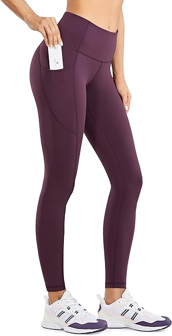 high waisted compression leggings with pockets
