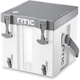 RTIC Halftime 3 Gallon Water Cooler Dispenser, Dual Taps, White | Insulated Beverage Dispenser for Sports, Parties, Camping, BBQ and Picnics, Dual Taps, Stackable, BPA Free