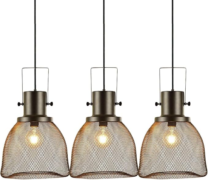 Decke Hängelampe Industrieller Metall Eisen Laterne Mini Pendelleuchte