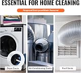 VEVOR 30ft Dryer Vent Cleaner Kit 22pc Nylon Brush Duct Lint Remover Flexible view 6