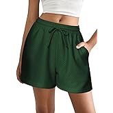 EKOUAER Womens Pajama Shorts Textured Casual Lounge Short Elastic Waist Pj Shorts Sweatsuits with Pockets 2026