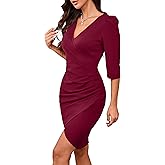 INR Midi Dress for Women Ruched Design for Weddings Parties Cocktail Party and Office Events