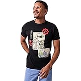 One Piece Manga Character Art Men's Black Crew Neck Short Sleeve T-Shirt