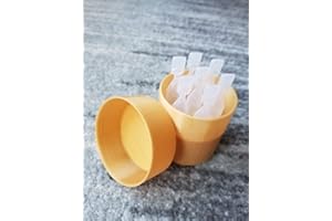 Znet3D Eye Drops Holder & Storage w/lid, Holds 7 Single use Disposable vials (Gold)