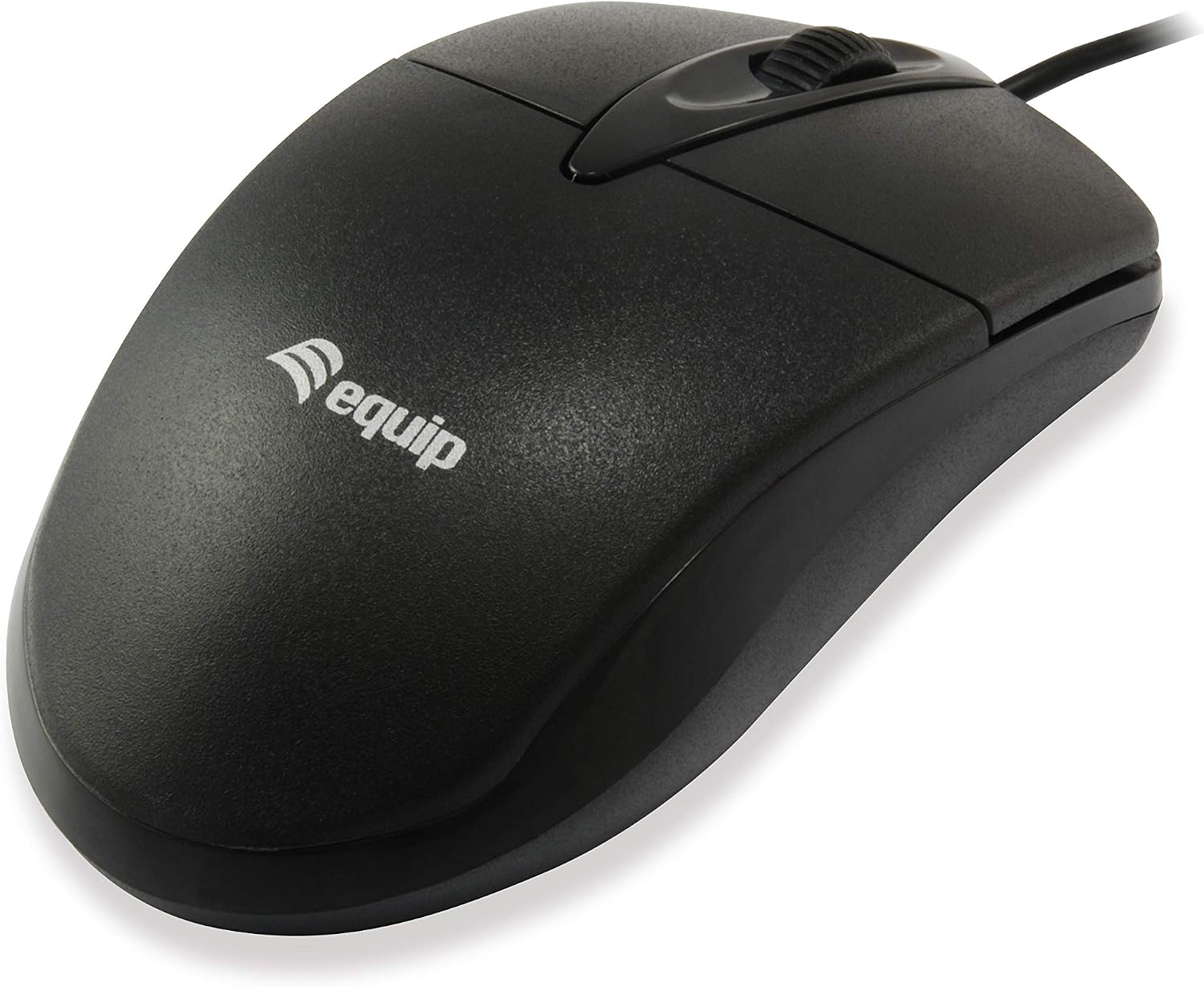 Equip Wired Optical Mouse Black, Single-Coloured