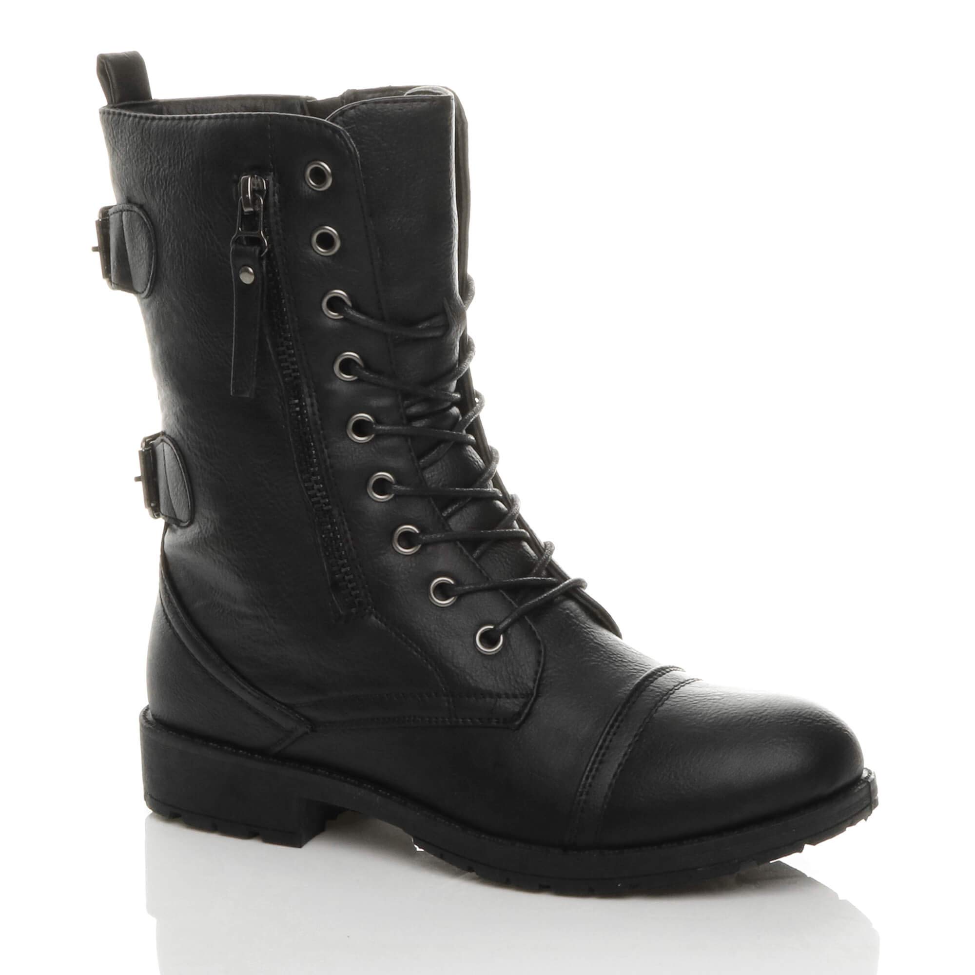 flat military boots
