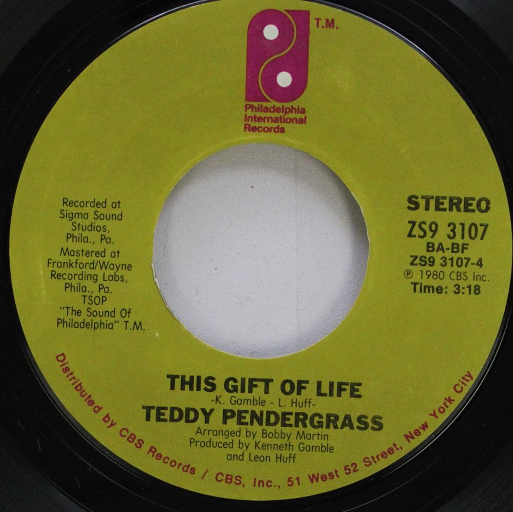 Teddy Pendergrass 45 RPM This Gift Of Life / Can''t We Try: Amazon.ca