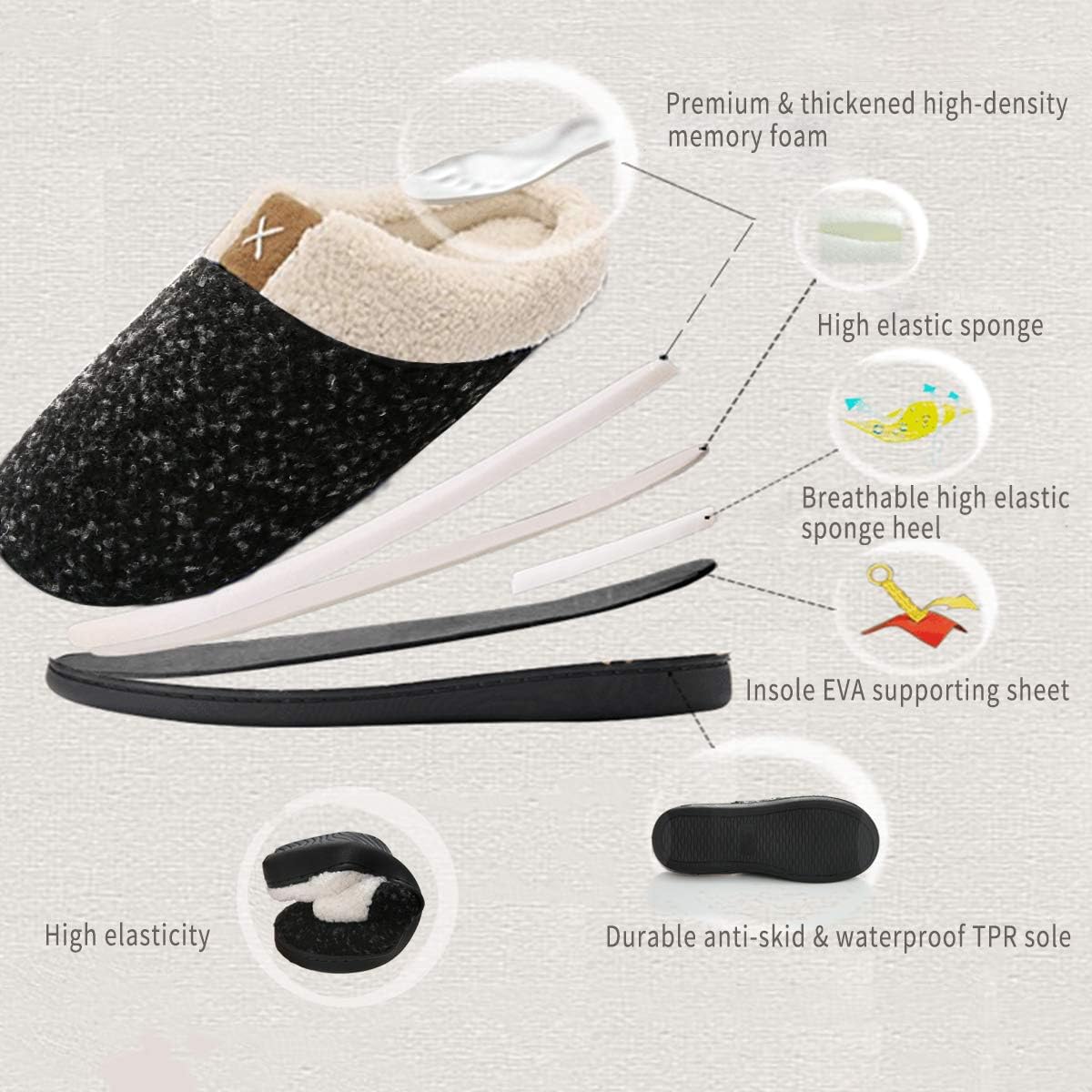 Chaussures Femme Kischers Hiver Coton Peluche Chausson Femme Homme Doublure Interieure Chaud Confortable Pantoufles Antiderapant Taille 36 47 Chaussures Et Sacs Britec Com Br