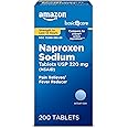 Amazon Basic Care Naproxen Sodium Tablets, 200 Count (Pack of 1) (Packaging may vary)