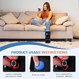 GHORTHOUD Inflatable Walking Boot Air Cam Walker Fracture Boot Black L view 3