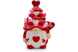 HEXAGRAM Valentines Day Decorations, Small Valentines Day Gnomes Ceramic Tree Decor, Valentine Gnomes Decor, Valentine's Day Decorations, Valentine Ceramic Tree Decoration for Home, Table