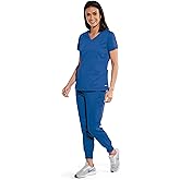 BARCO Grey's Anatomy Men's GRT091 Evan Top 2 Pocket V-Neck Scrub Top-New Royal-3X-Large