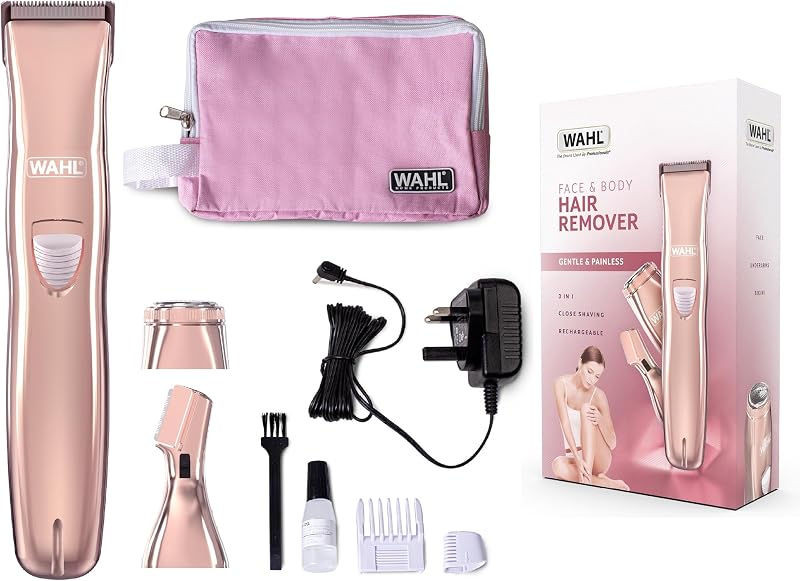 Wahl 3-in-1 Face & Body Hair Remover for Women with Attachments