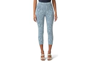 HUE Womens Ultra Soft High Waist Denim Capri LeggingsJeans