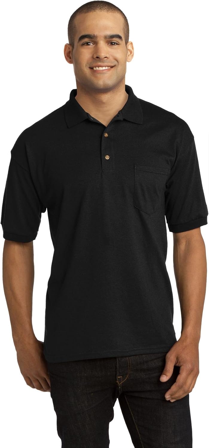 Gildan 5.6 oz. Ultra Blend 50/50 Jersey Polo with Pocket at  Men’s Clothing store