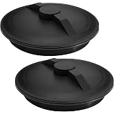 Hortsun 8" Threaded Vented Lid and Ring Replacement for Sprayers and Agricultural Tanks Chemical-Resistant Secure Leak-Free Fit Tank Accessories (2 Pack)