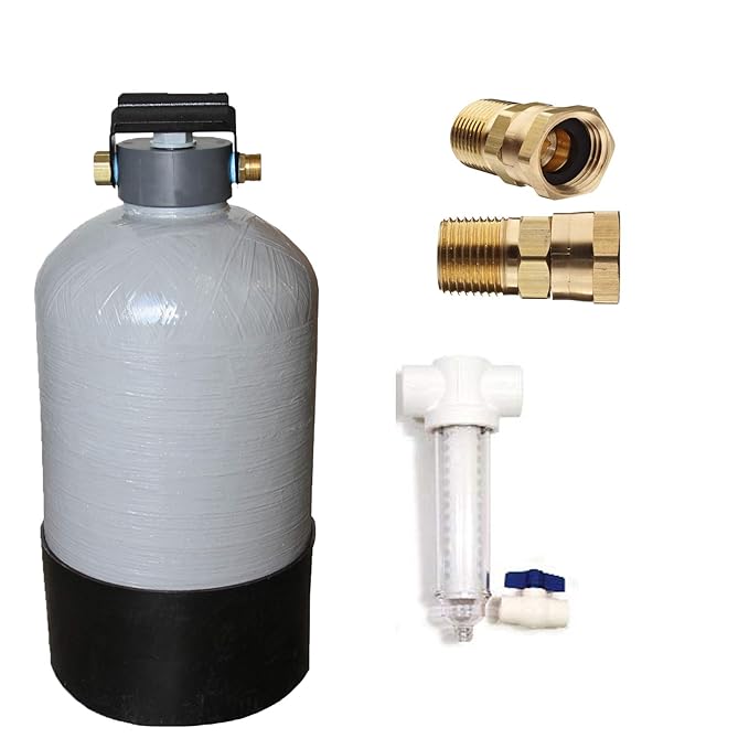 Portable Water Softener Great for use with RV's! Include Inline T Sand Separator for Sediment