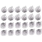 WLSuDHoncc 20 Pcs Charms Shell Starfish Antique Silver Pendants for Making Bracelet Necklace Jewelry Findings Jewelry Making Accessory, Jewelry Charms (25x21mm)