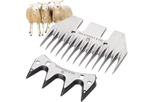 PET & LIVESTOCK HQ Sheep Shears Heavy Duty with 6 Adjustable Speeds - Professional Electric Clippers Farm Livestock - Shearing Machine Hair Cutting Kit for Grooming (Extra Blade)