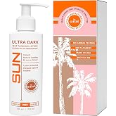 Sun Laboratories By Ultra Dark Self Tanning Lotion 4 oz - Organic Sunless Tanner for Dark Tones, Long Lasting Sun Labs Sun Self Tanner, Ideal for Tanning Bed and Sunless Tanning