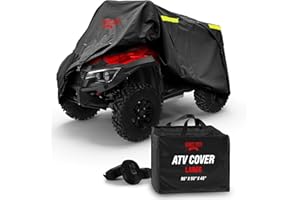 Badass Moto ATV Covers Waterproof Outdoor Heavy Duty, 4 Wheeler Cover – ATV Cover Four Wheeler Rip-Resistant, Night-Reflectiv