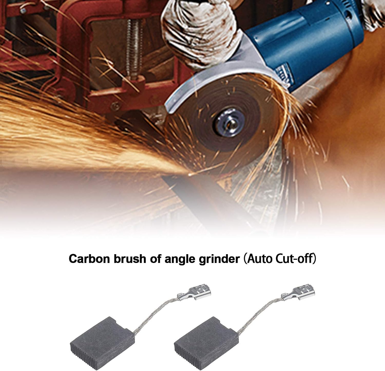 OTOTEC 2 works of Angle Grinder Carbon Brushes 1607014171 with Auto Cut Off 22x16x6.3mm Compatible with Bosch GWS 18-230 GWS 19-230 GWS 20-230 H GWS 21-230 - Image 4