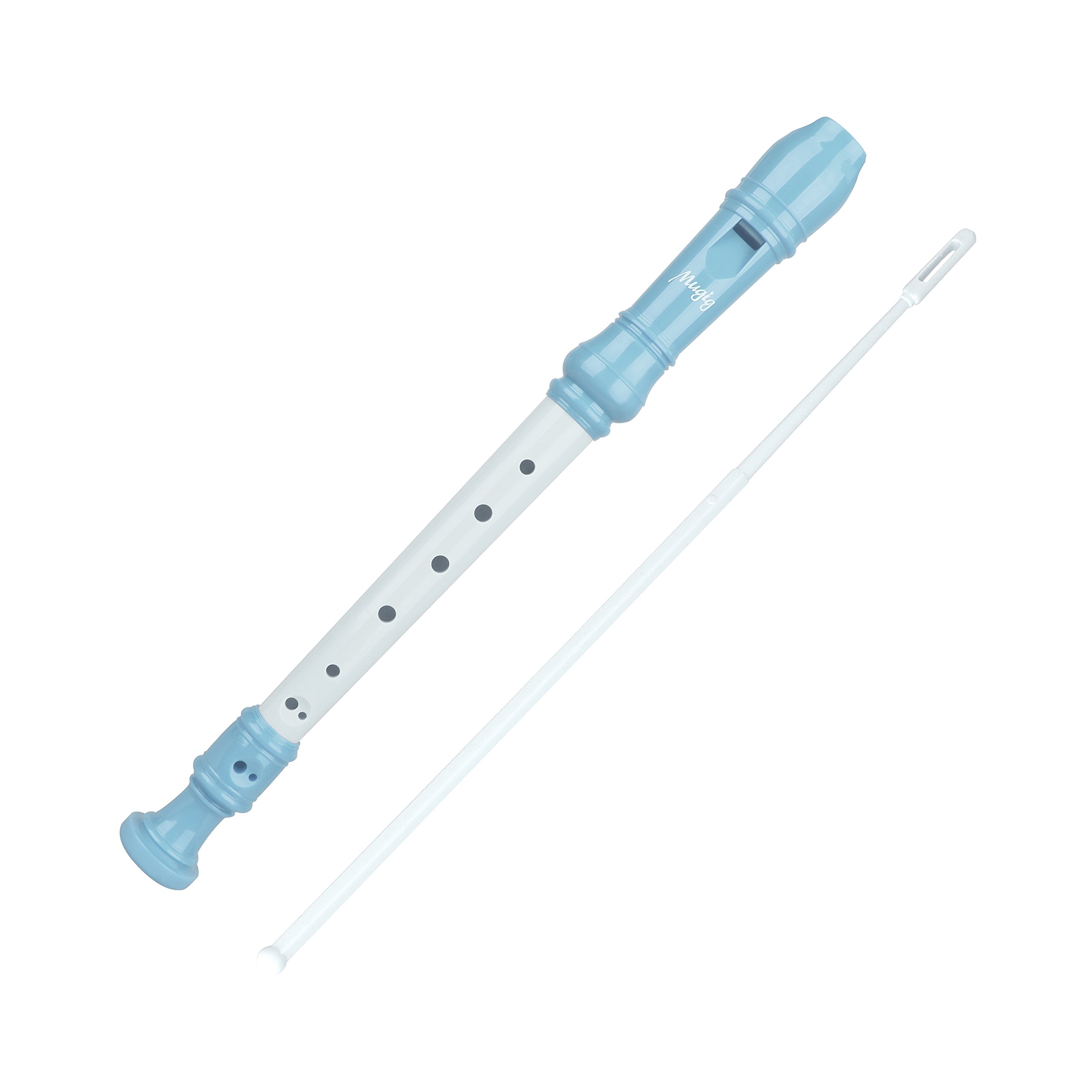 Mugig Recorder Instrument Clarinet with C Key Chromatic German Recorder with Turnable Tone, Beginners and Kid Friendly (Blue)