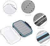 Gonex Fly Boxes Two-Sided Waterproof Lightweight Grey 10.4x7.6x3 cm view 5