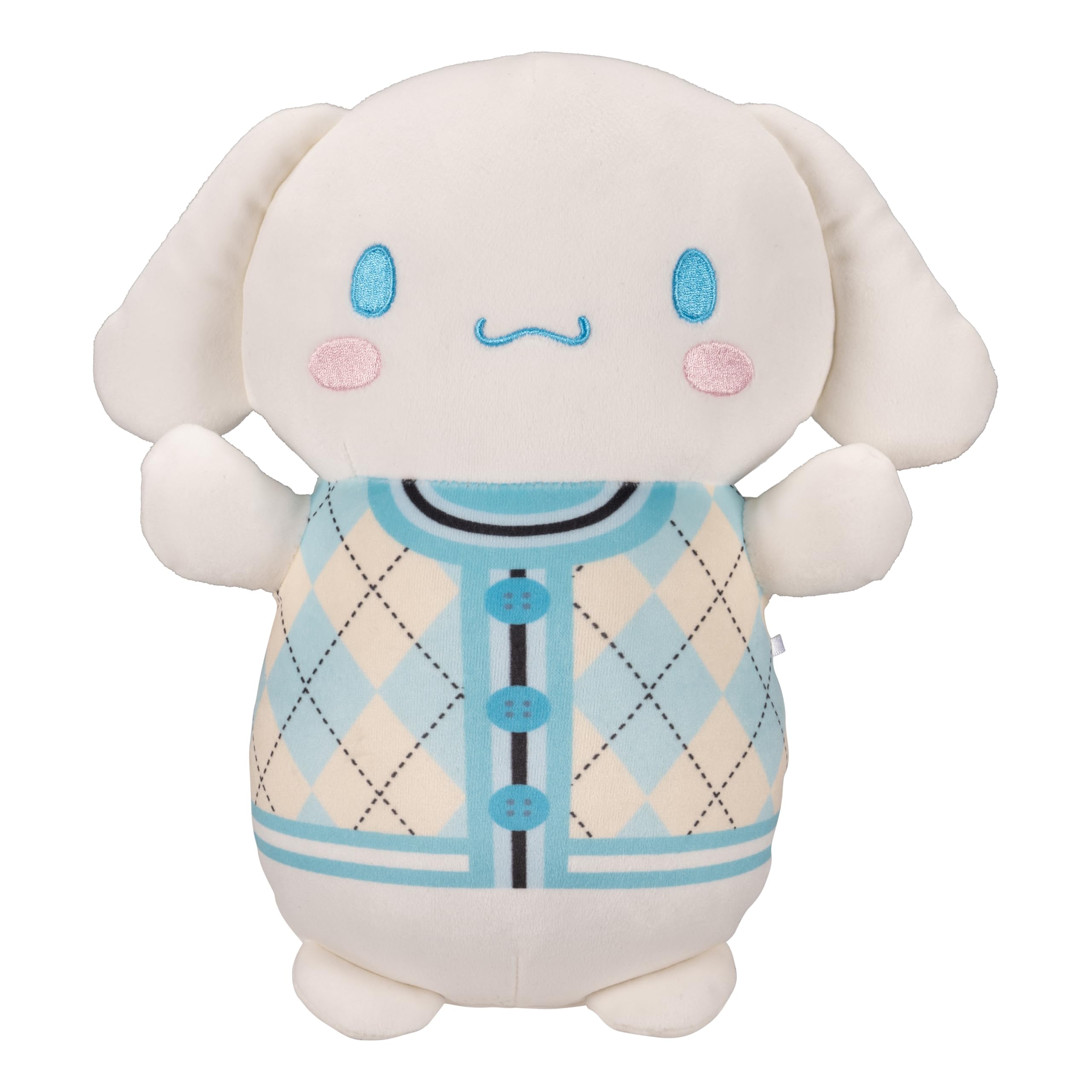 Squishmallows Original Sanrio 10in Plaid Cinnamoroll HugMees – Ultrasoft Official Jazwares Plush (Medium-Sized)