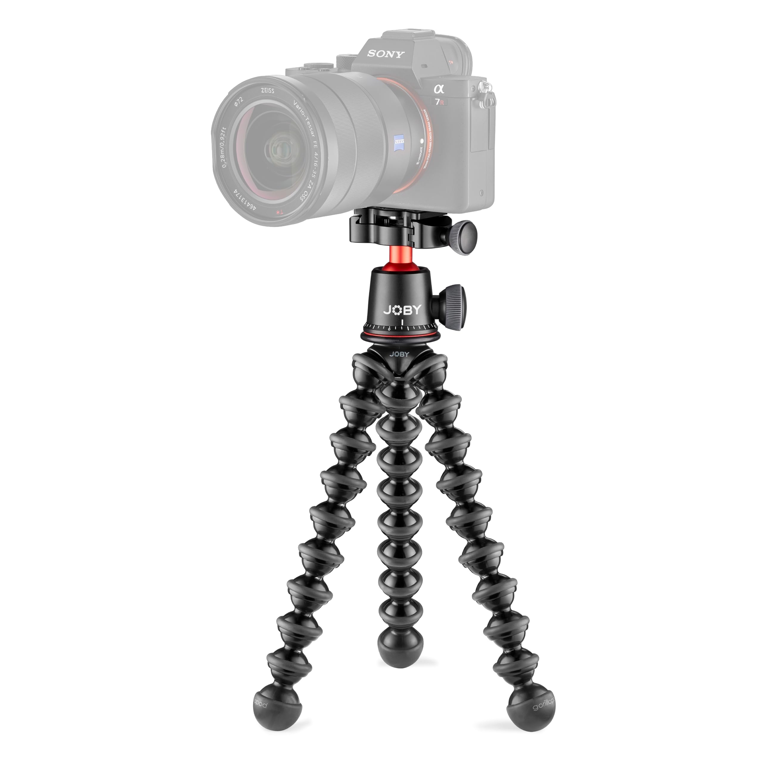 JOBY GorillaPod 3K PRO Kit, Flexible Professional Aluminium Tripod with BallHead, QR Plate, Made in Italy, for Premium CSC/Mirrorless Camera, 3kg/6.6lbs Load Capacity, J91566-BWW