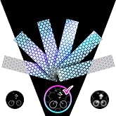 LOOM&reg; Reflective Strips for Helmets &amp; Cars | 6pc | Gray | Bright German ORAFOL prismatic film for helmets, cars and bikes; permanent adhesive for nighttime visibility.