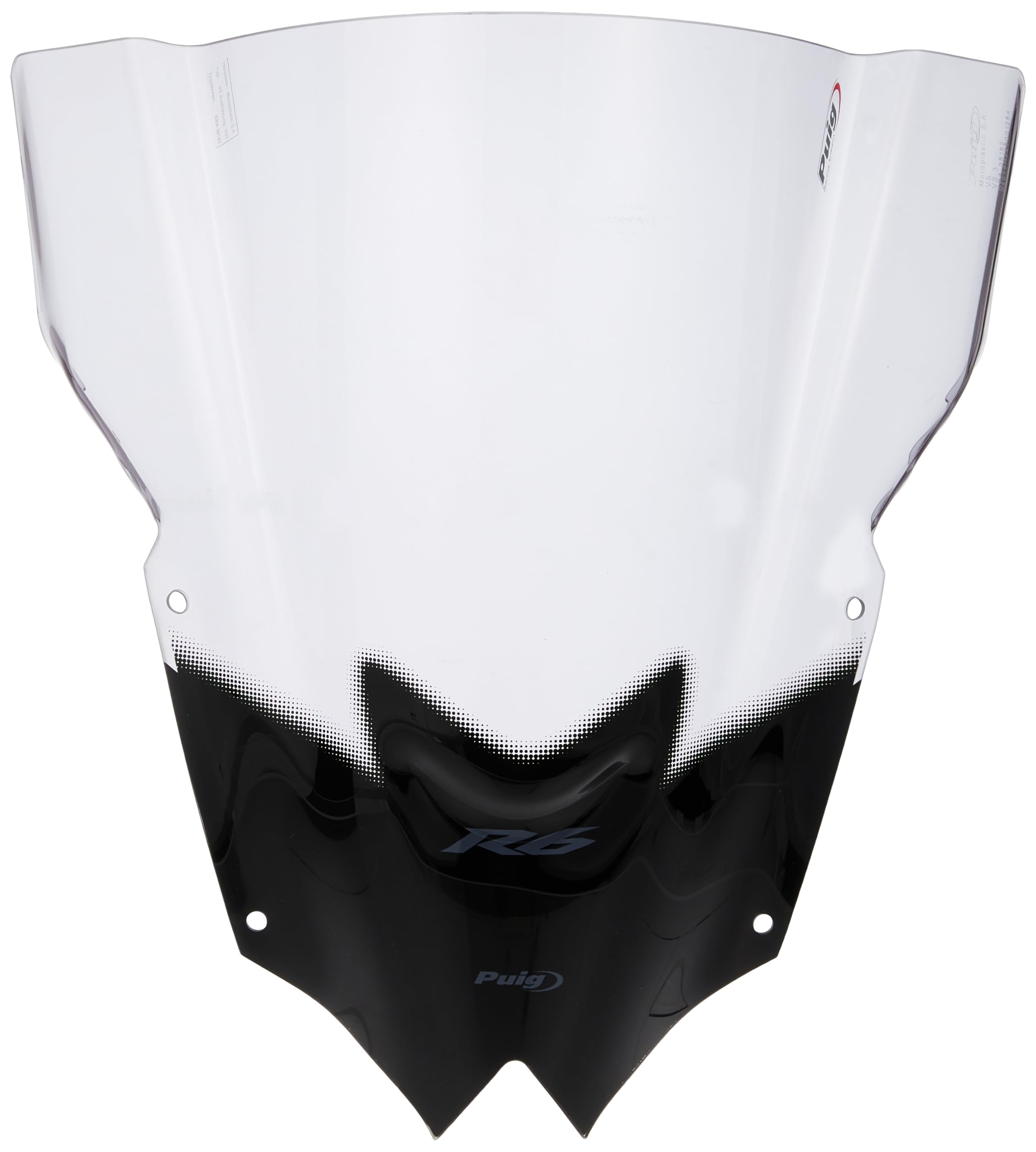 Puig 4635H Z-Racing aerodynamic and sporty windscreen made of 3 mm acrylic with double height and side channels that improve protection and stability, Smoked