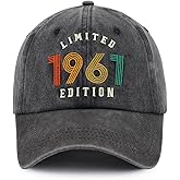65 Birthday Decorations for Men Women, 65 Birthday Hat, Retirement Gifts for Wife Husband, Birthday Gifts for Mom Dad, Vintage 1961 Baseball Cap