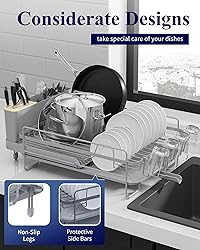 Kitsure Extendable Dish Drying Rack, Large Drying