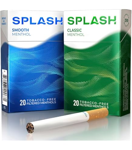 splash tobacco free cigarettes Amazon.com: Splash by Djarum Herbal Cigarettes - Classic Menthol