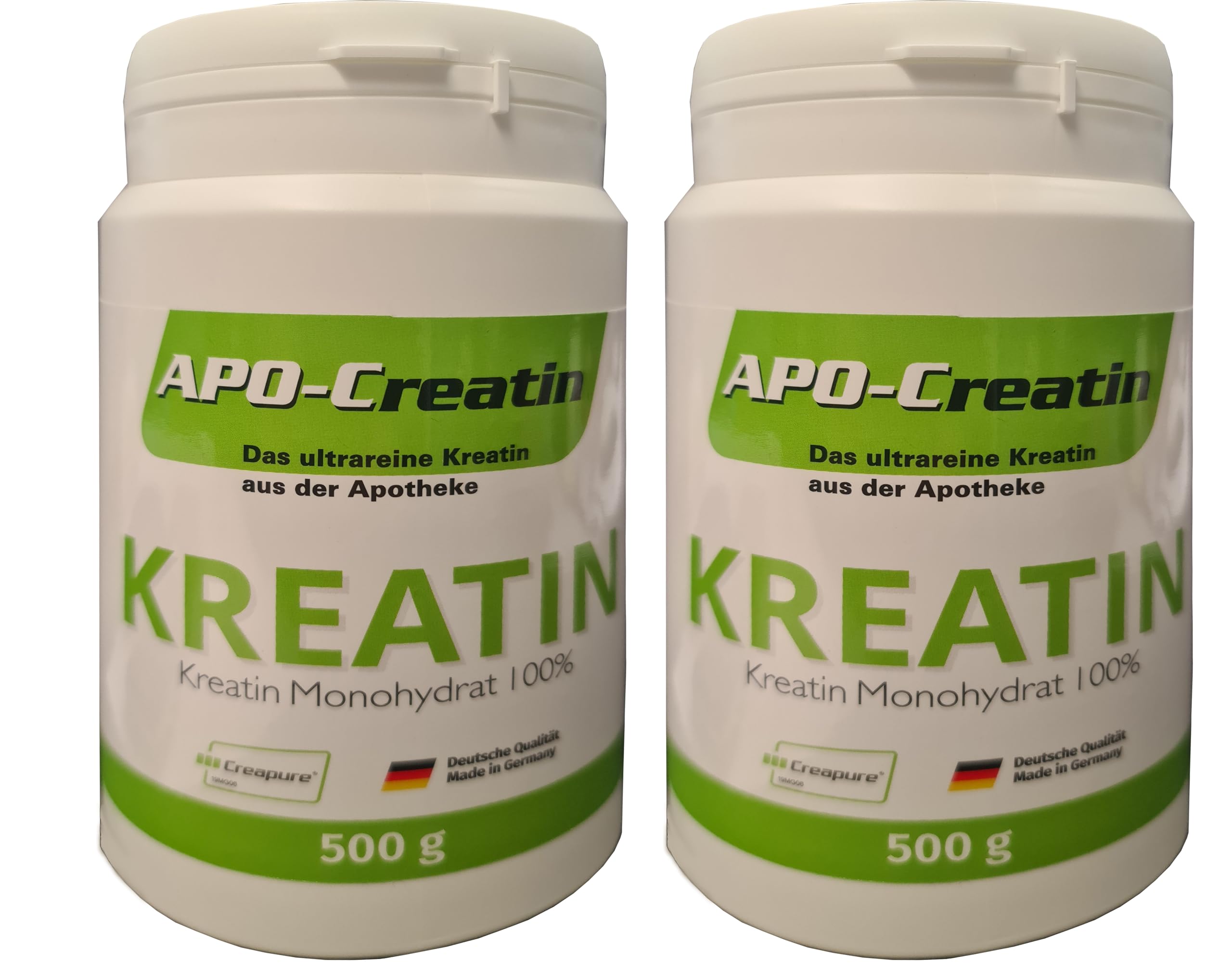 APO Creatin Pulver 2 X 500 g hochdosiert reines Kreatin Monohydrat Creapure