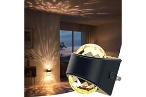 Briignite Night Light, Night Lights Plug into Wall, LED Projector Night Light, Soft White for Bedroom, Dimmable Brightness Dusk to Dawn Nightlight for Kids, Nursery, Bathroom, Home Decor, Gaming Room