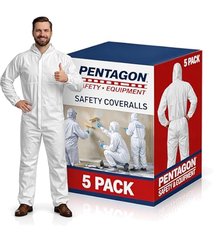 Amazon.com: YIBER Hazmat Suit Disposable Coverall | Full Body