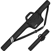 PEKREWS Fishing Rod Case, 52inch Fishing Pole Bag with Tackle Pockets | Fits Break-Down Spinning Rod Reel Combo, Padded Soft Rod Bag with Shoulder Strap and Handle, Pole Travel Case For Angler