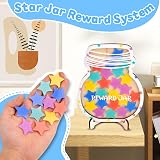 Vibbang Magnetic Star Reward Jar Kids Behavior Chart System Positive Incentive view 5