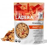 Ladera Almond Pecan Granola - Low Sugar Artisanal Breakfast Cereal, Gluten Free &amp; Vegan, Honest Ingredients, 11 OZ