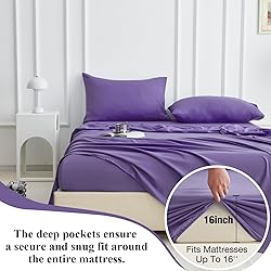 Full Size Bed Sheet Set - Silky Soft Sheets for